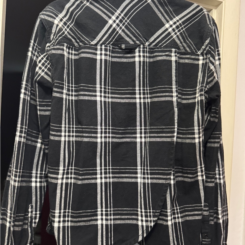 DULUTH TRADING CO Ladies Free Swinging Flannel with Split Tail Size L - Picture 9 of 11